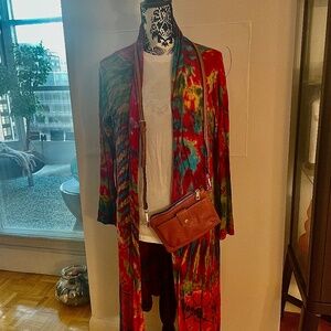 Super soft and comfy women's tie-dye duster